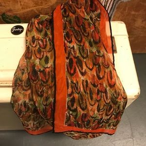 Vintage Accessories - Vera (Anthropologie designer) Sheer Silk Scarf Vintage Accessories - Vera (Anthropologie designer) Sheer Silk Scarf